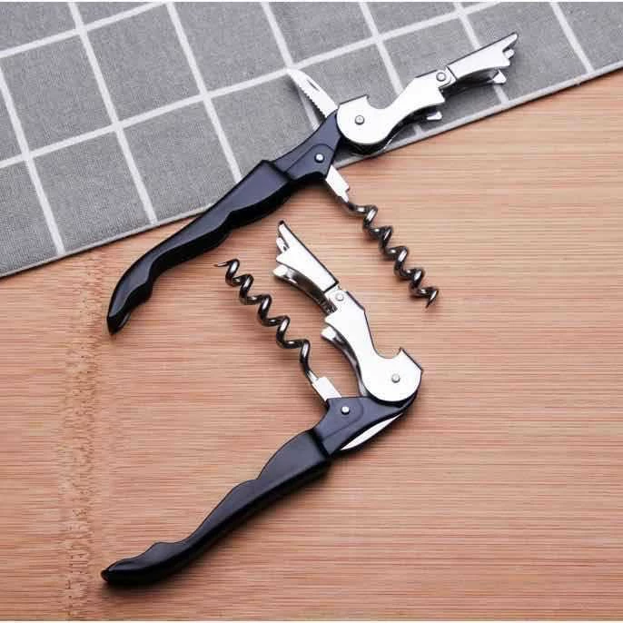 Seahorse Bottle Opener (Seahorse Saber) Stainless Steel, Corkscrew & Foil Cutter, 12.2×2.1×1 cm