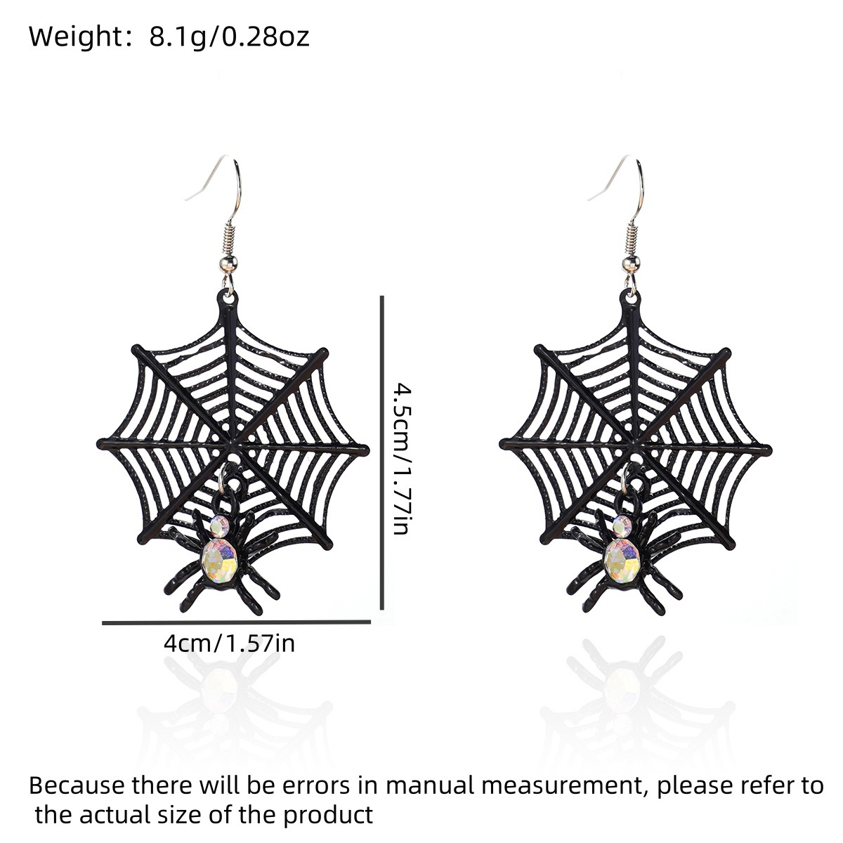 14g Weight Iron Ear Needle Material Drop Earrings Classification 1 Pair Quantity Party, Festival, Street Occasion Wood Material Halloween Festival ghost, Spider, Skull Pattern Women's Gender Hip-Hop, Funny Style 1 Pair Halloween Hip-Hop Funny Ghost Spider Skull Wood Drop Earrings 7