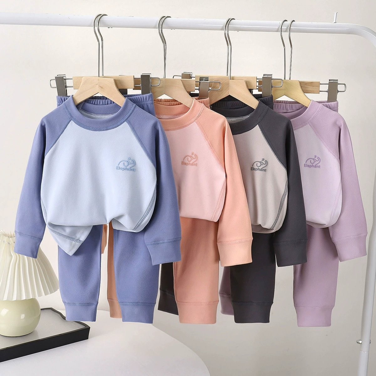 儿童内衣套装秋季新款男童保暖女孩家居服女童德绒秋衣裤睡衣童装