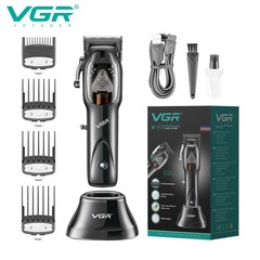 VGR cross-border new high-power electric hair clipper base rechargeable shaver hair salon professional electric clipper V-653