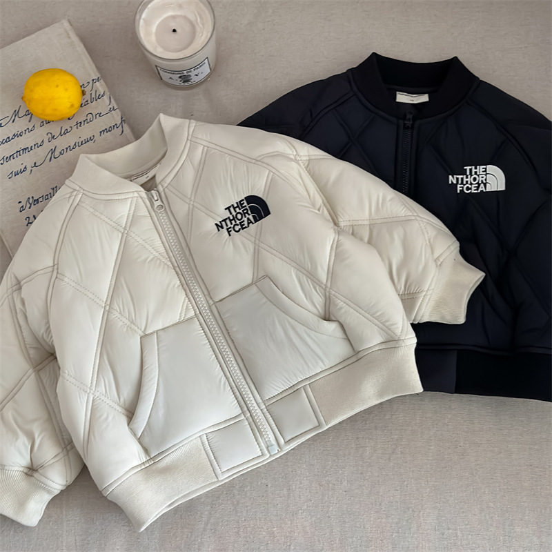 奶油家25秋冬款儿童棉服冬男童夹棉潮牌外套宝宝洋气保暖棉衣跨境|undefined