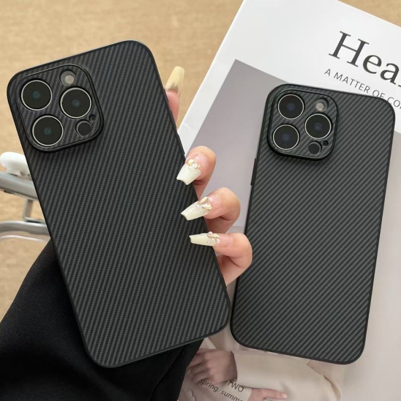 Carbon Fiber Leather Case For Huawei Honor Mate 80 Pro Nova 15_voghion.com