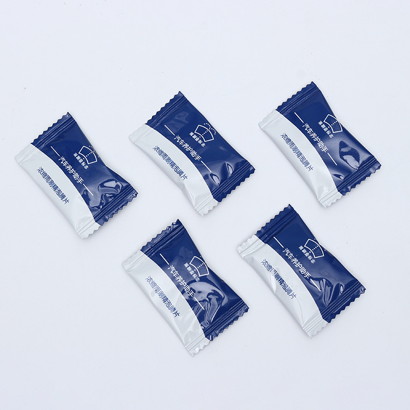 Concentrated glass effervescent tablets