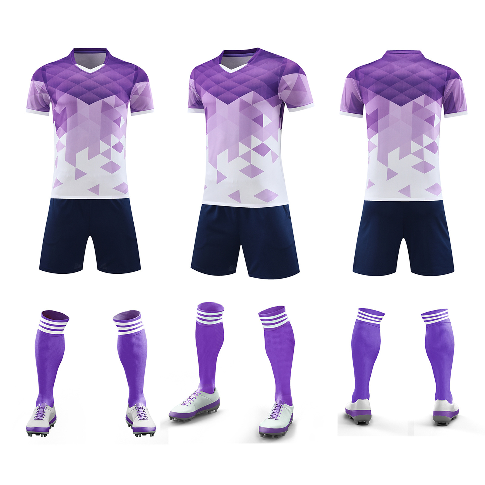 Ropa de entrenamiento de fútbol verano nuevo estudiante adulto ropa de correr al aire libre casual juego de secado rápido ropa de equipo número de impresión ropa de clase