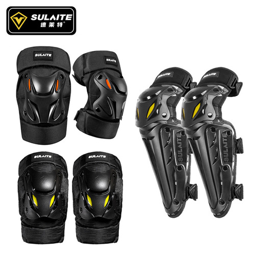 Motorcycle knee pads, summer outdoor sports knee pads, elbow pads, motorcycle takeaway pulley leg pads, anti-fall riding protective gear