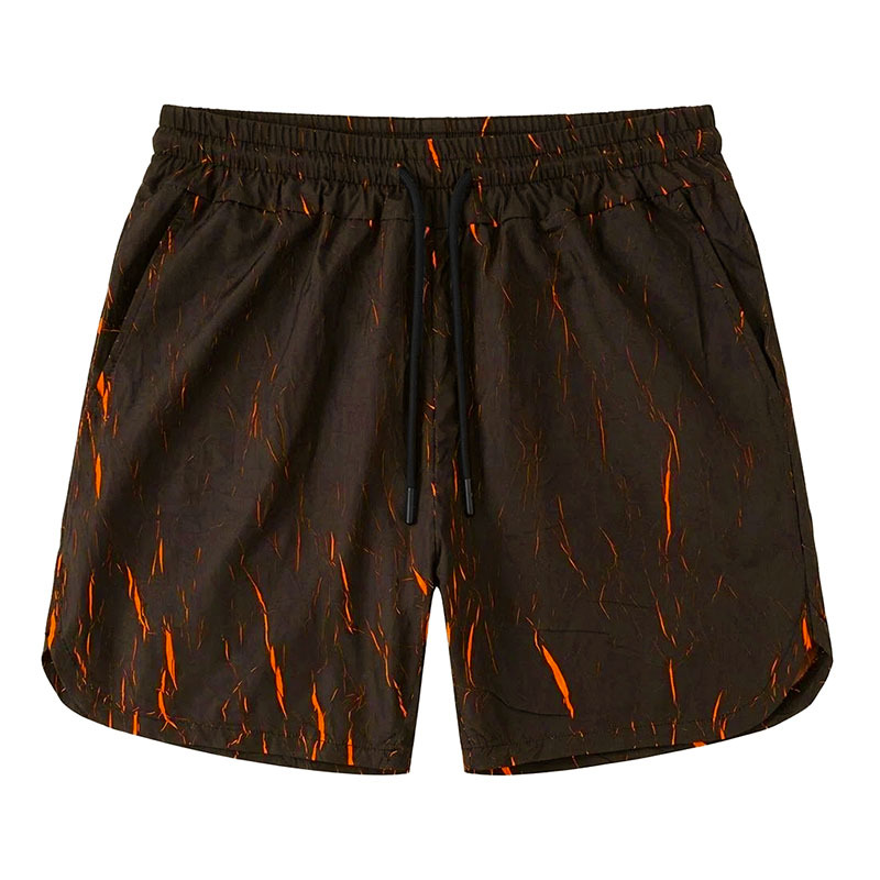 Men's Clothing Men's Plus Size Shorts Summer Outerwear Quick Drying Camouflage Beach Shorts For Men Straight Leg Lightning Pattern_viptrois.com