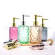 Diamond hand sanitizer bottle colored glass press type soap bottle household shampoo shower gel split empty bottle wholesale