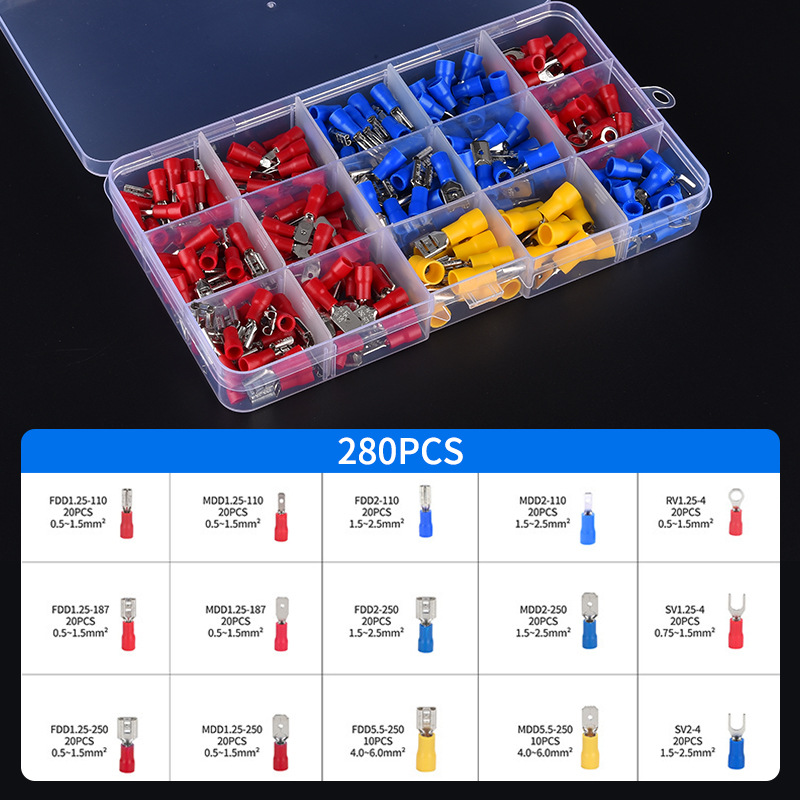 냉간 압착 단자 280PCS