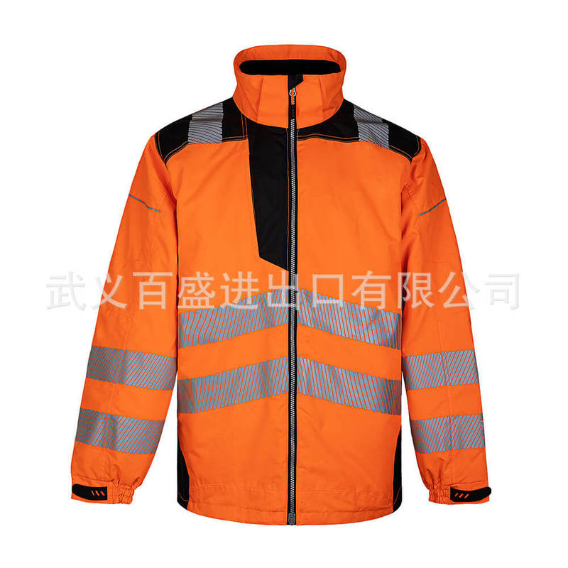 Export Hot Post Winter Cold-proof Jacket Oxford Cloth Waterproof Reflective Clothes High Visibility Reflective Work Clothes