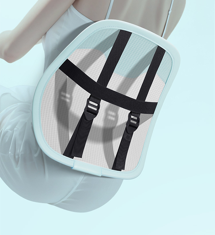 Car Lumbar Support Cushion, New Summer Ice Silk Breathable Backrest, a Must-Have for Long Drives