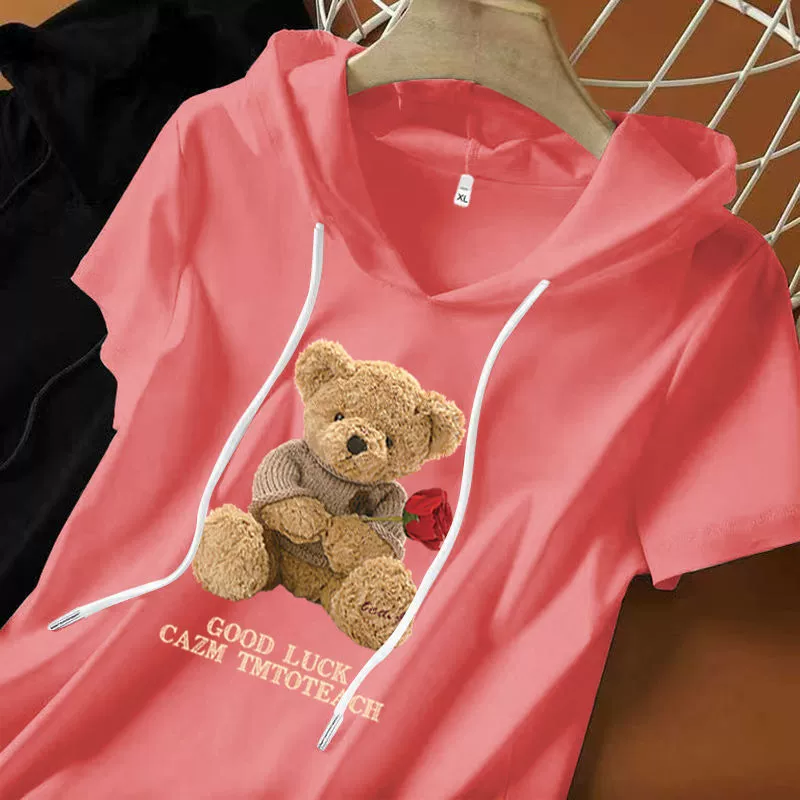 10 хлопковых толстовок с короткими рукавами для женщин, женская одежда больших размеров, лето 2025, новые свободные универсальные рубашки в корейском стиле для женщин