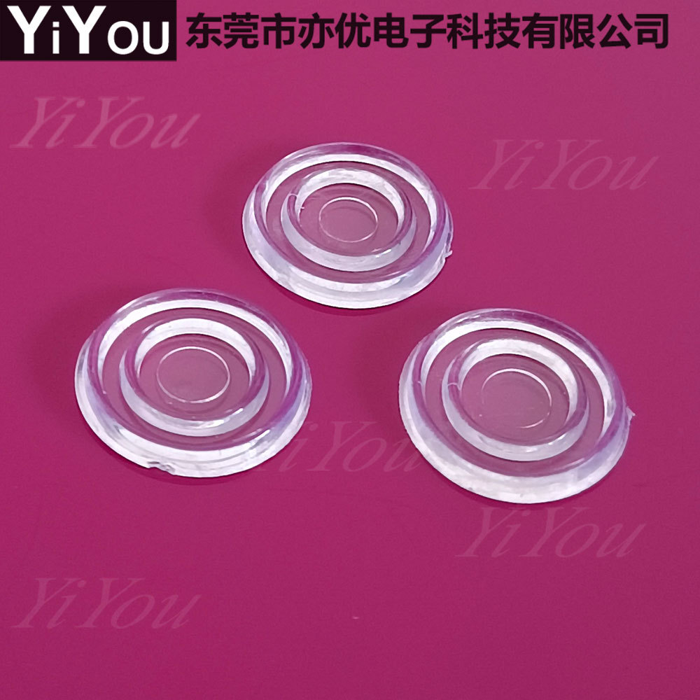 圆形PVC塑料材质防滑垫片 18*2圆形防滑垫片