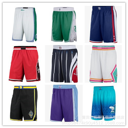 Foreign trade wholesale Lakers Raptors basketball net American retro basketball pants men's and women's sports shorts trendy shorts