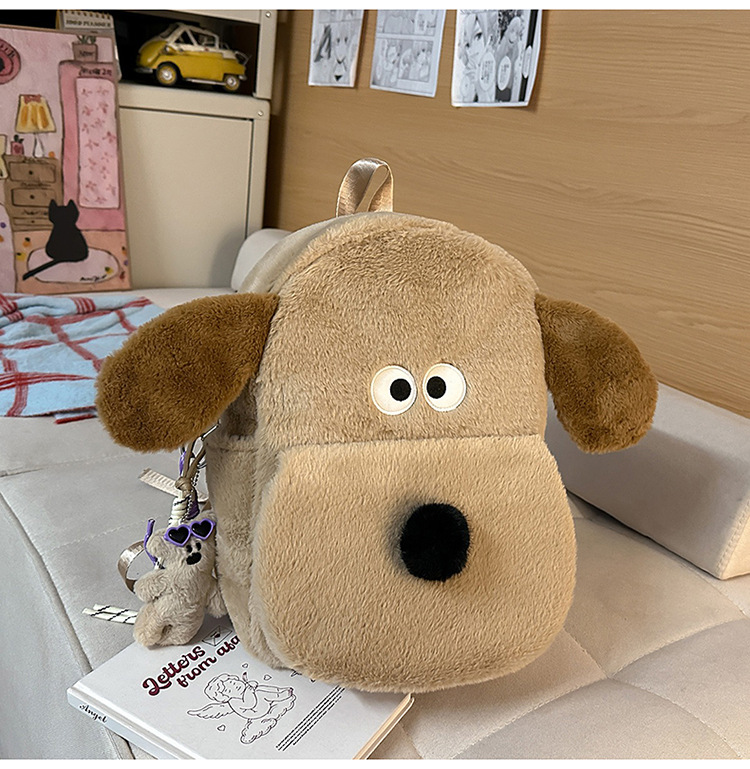 Mochila de peluche de dibujos animados, mochila de peluche de gran capacidad para estudiantes, mochila de clase, 2026 mochila de peluche de niña encantadora