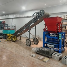 农村步道施工4-35半自动制砖机 耐磨配件 批量供货空心砌块机