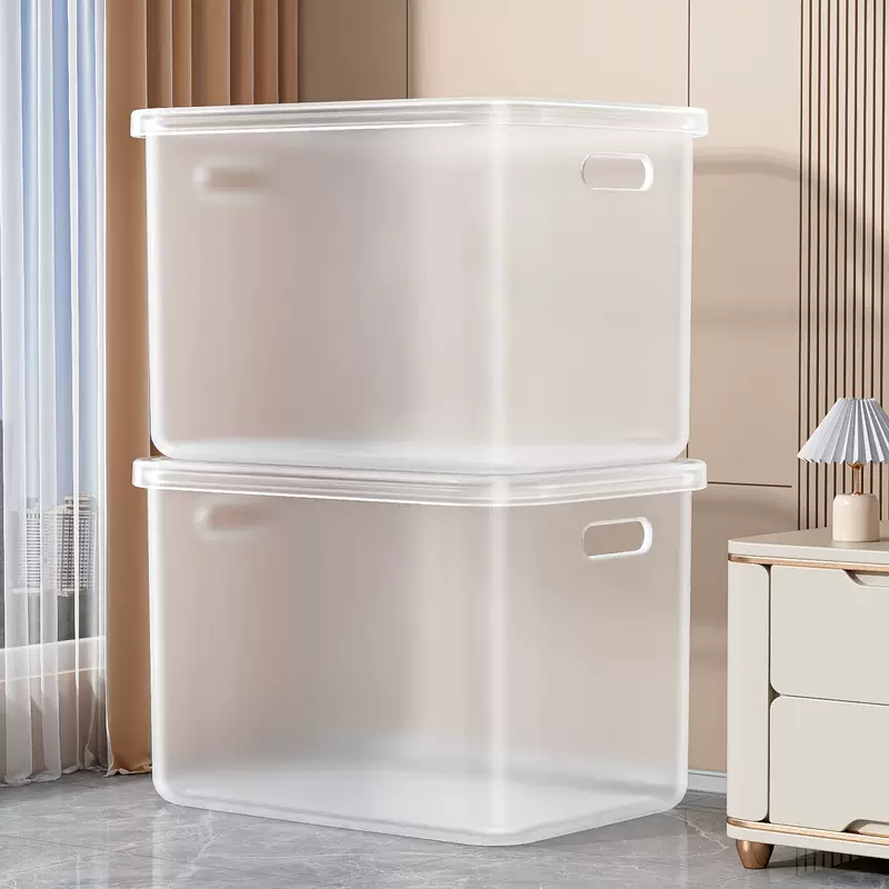 Transparent storage box, rectangular toy