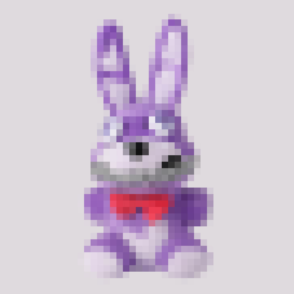 New purple rabbit / 18cm