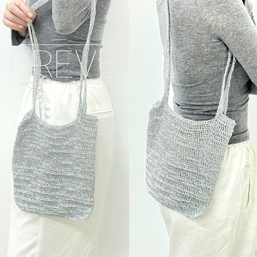 1MM core-filled silver wire, 100g per roll, approximately 200 meters long—handmade DIY material for weaving delicate silver pouches and small silver accessories.