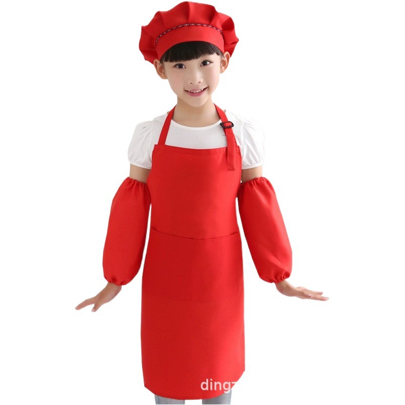 Детский сад гуашь живопись одежда повар одежда индивидуальная печать защитная одежда Детский фартук индивидуальный логотип выпечки талии