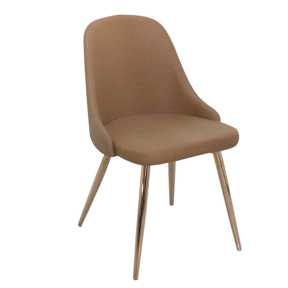 Silla de comedor de viento simple se puede apilar silla de café con respaldo pequeño diseño de silla de caña de hierro forjado crema moderna comercial image 1