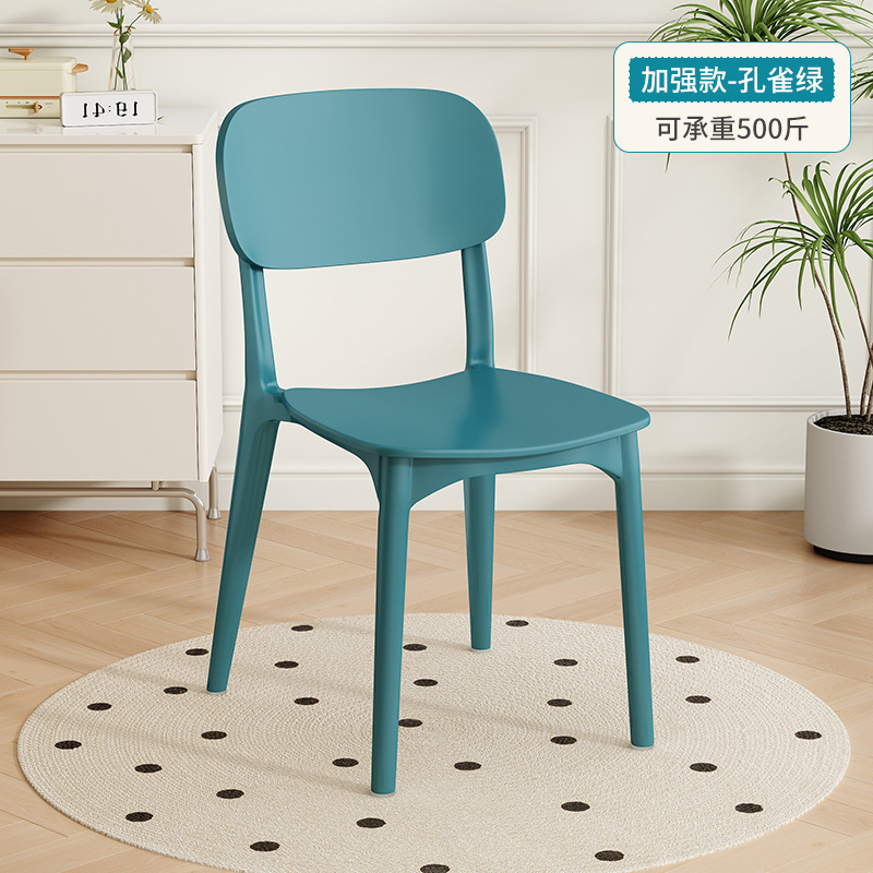 加厚塑料椅家用餐椅出租房北欧简约靠背凳子商用餐厅椅子塑料餐椅|undefined