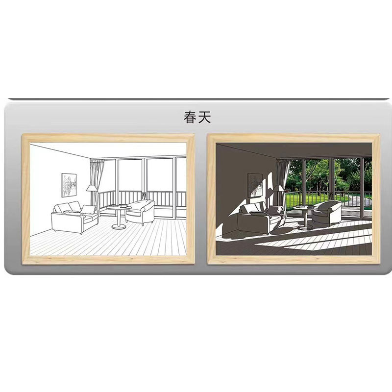 同款燈光畫相框ins風床頭臥室照明裝飾畫擺台LED燈光畫批發