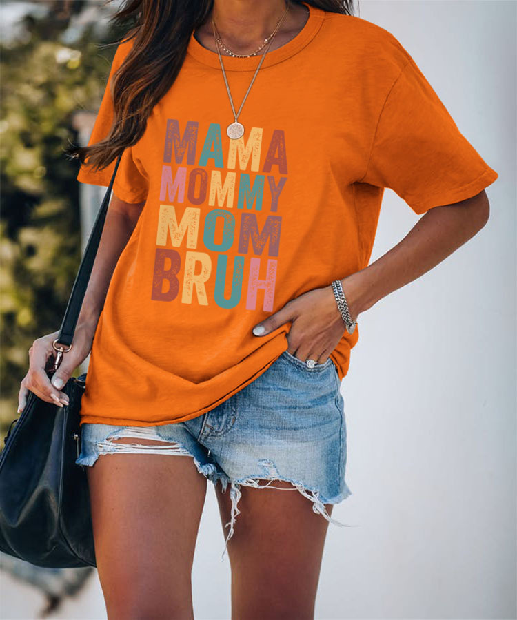 Femmes T-shirt Manche Courte T-shirts Impression Mode Lettre display picture 14