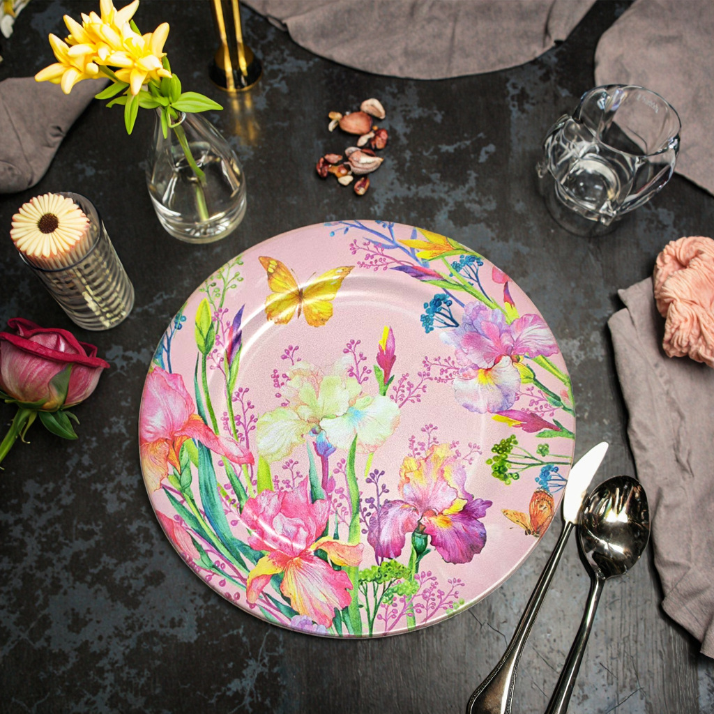 Fábrica directa de placas de carga de comercio exterior transfronterizo fruta placa de decoración impresa UV restaurante europeo boda