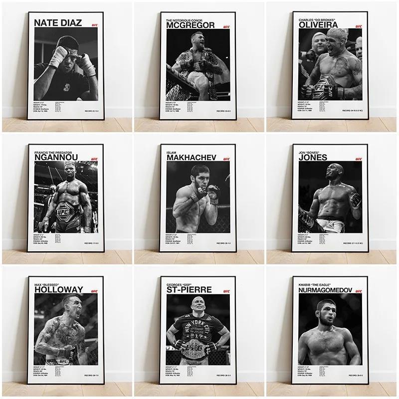 UFC アスリートキャンバス絵画装飾絵画ポスター絵画コア AliExpress temu Amazon 卸売販売|undefined