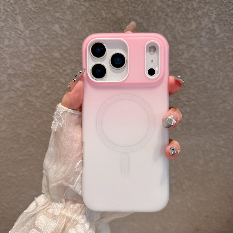 渐变适用iPhone17promax果冻二合一磁吸16手机壳磨砂苹果15保护套|undefined