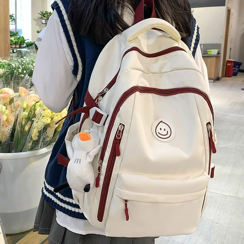 Capacious backpack for traveling, for secondary school, for students