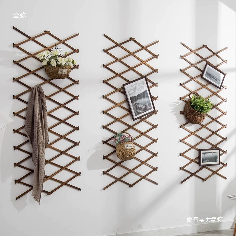 Уличный антикоррозийный деревянный забор для вьющихся растений, выдвижной забор для двора, садовая настенная цветочная стойка, сетка для украшения стен.