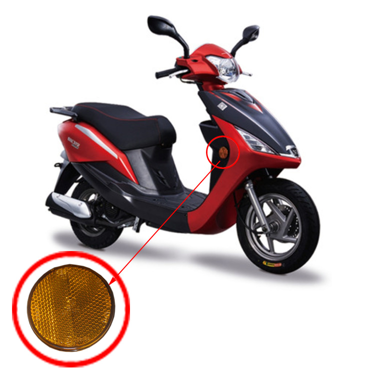 Coche de la motocicleta del Vehículo Eléctrico redondo reflector reflectante logo reflector pegatina reflectante