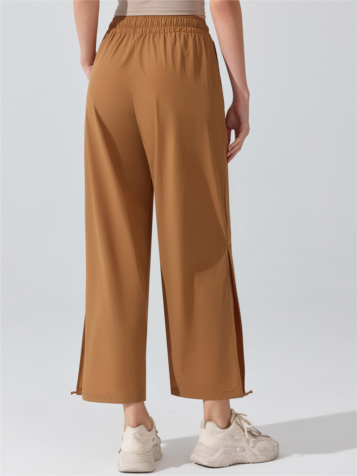 Europa y Estados Unidos transfronterizos cintura alta pantalones de piernas largas pantalones de baile sueltos nueve puntos pilates pantalones deportivos de fitness
