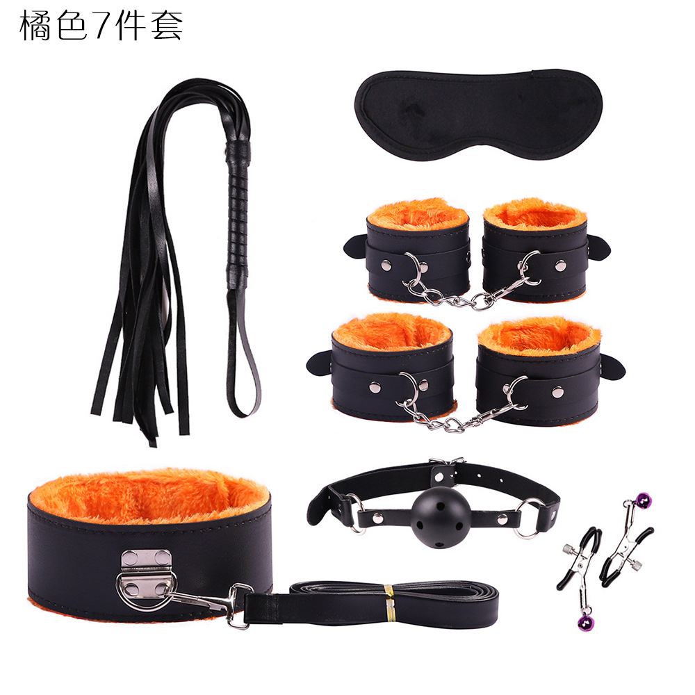 SM comercio exterior de 10 piezas de cuero sexy traje de peluche vinculante de 10 piezas juguetes alternativos productos sexuales