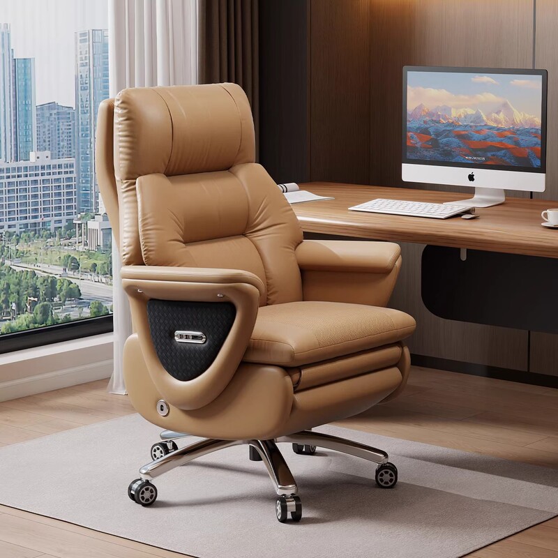 Ventilated Massage Electric Executive Chair, One-Touch Reclining Chair for Nap, High-End Office Chair, Long-Sitting Business Leather Computer Chair Ventilated Massage Electric Executive Chair, One-Touch Reclining Chair for Nap, High-End Office Chair, Long-Sitting Business Leather Computer Chair