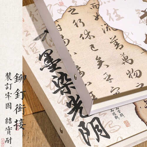 Chinese Vintage Style Yearbook for Elementary School Students, 6th Grade, Female, High-Beauty Middle School Graduation Album, 2024 New Arrival