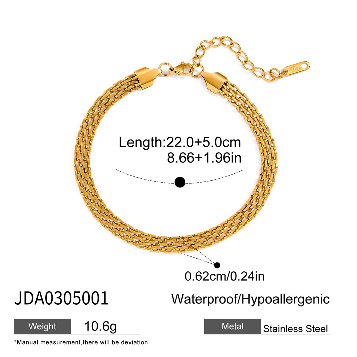 Wanxing Europa y los Estados Unidos transfronterizos de acero inoxidable joyería de alta calidad para mujeres nicho de diseño no se desvanece joyería de pie baño no se quita