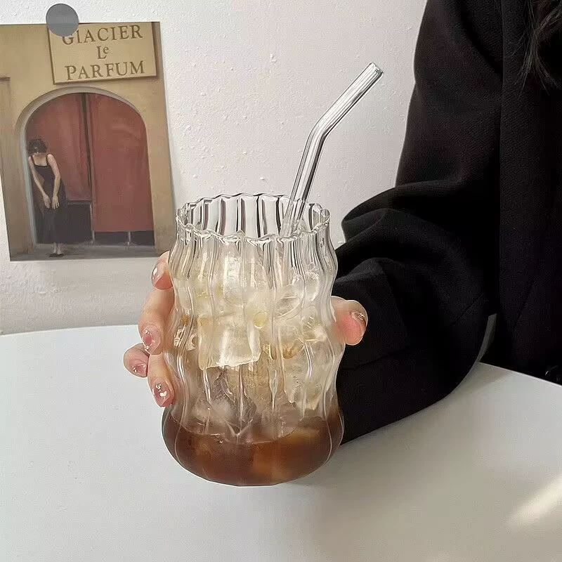 Высококачественная кофейная соломинка, стекло, чайная чашка