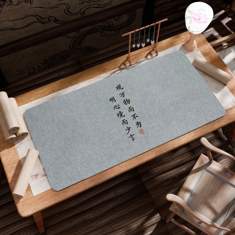 鼠标垫超大古风诗词键盘垫加大加厚锁边批发大号办公桌垫一件代发|undefined
