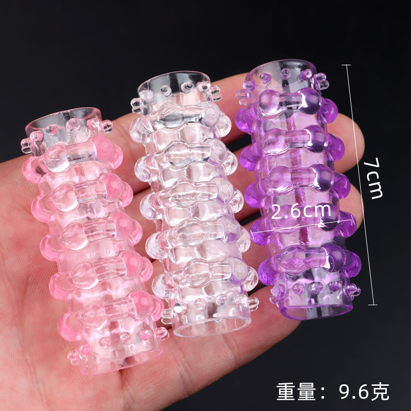 Dragon Ball Textured Locking Penis Ring, TPE Wolf Teeth Granules, Adult Men — detail image 1