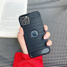 拉丝碳纤维软壳适用传音SMARTHD2021/X612/A14PLUS/A35手机壳轻薄