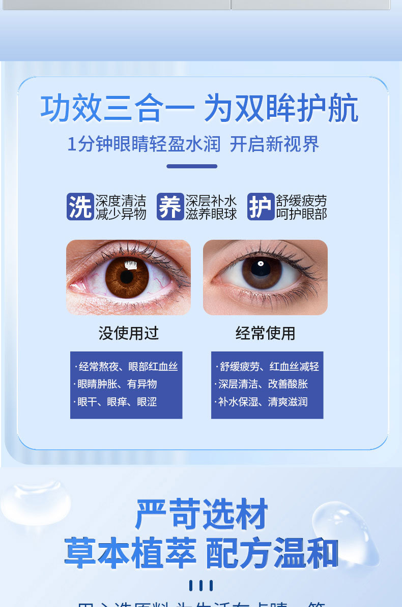 Custom Eye Drops Eye Ointment Eye Patch Set for Eye Fatigue Dryness OEM Private Label details
