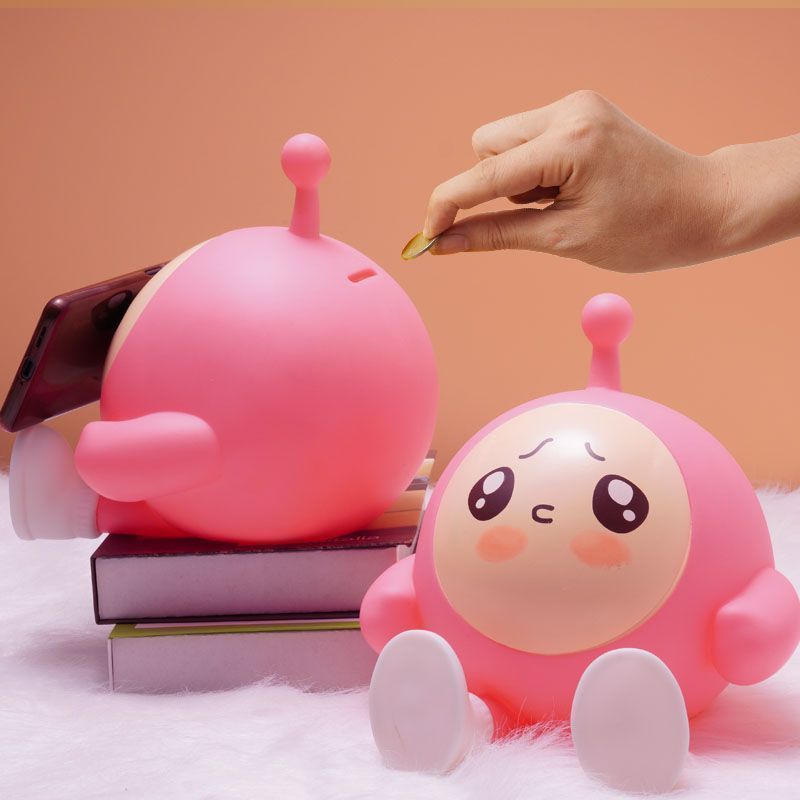 Egg Party Phone Stand Desk Decor Gift Storage Bank Cartoon Cute Creative Money Bank Unisex Gift XK
