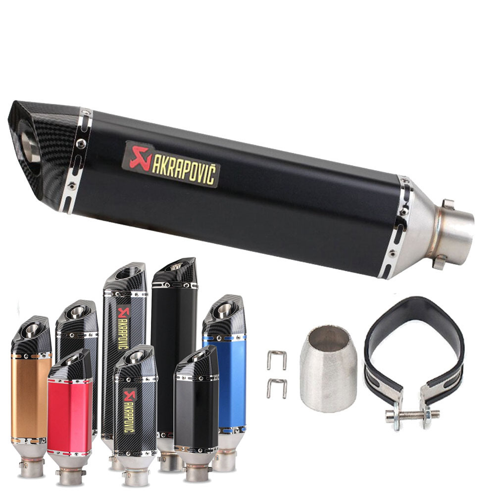 Factory direct motorcycle scooter modified exhaust pipe tail throat spring breeze NINJA small hexagonal round tail exhaust pipe