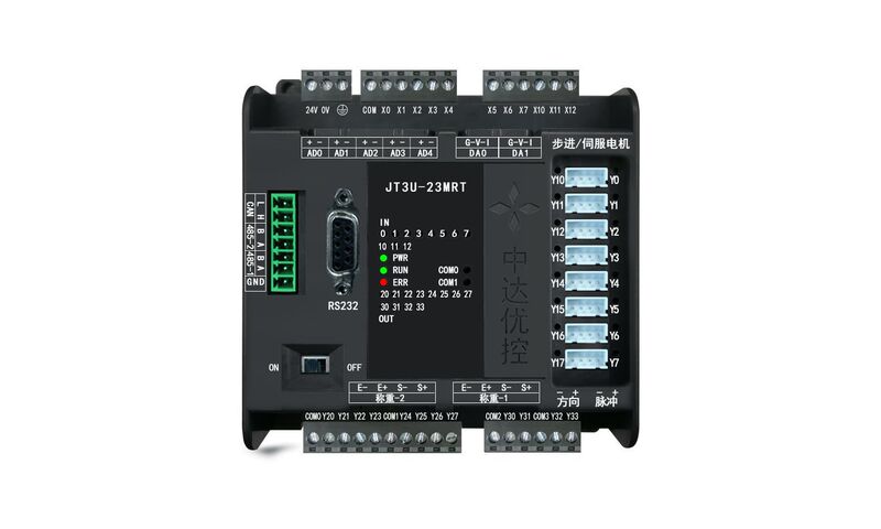 Independent research and development of PLC controller JT3U-23MRT-16MT-5AD-2DA 8-axis analog temperature belt 485