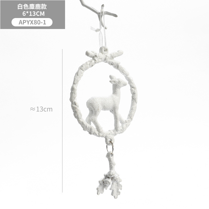 [Hong Kong Heng] artesanía creativa árbol de Navidad decoración del hogar Accesorios copo nieve Ángel alas ELK colgante adornos