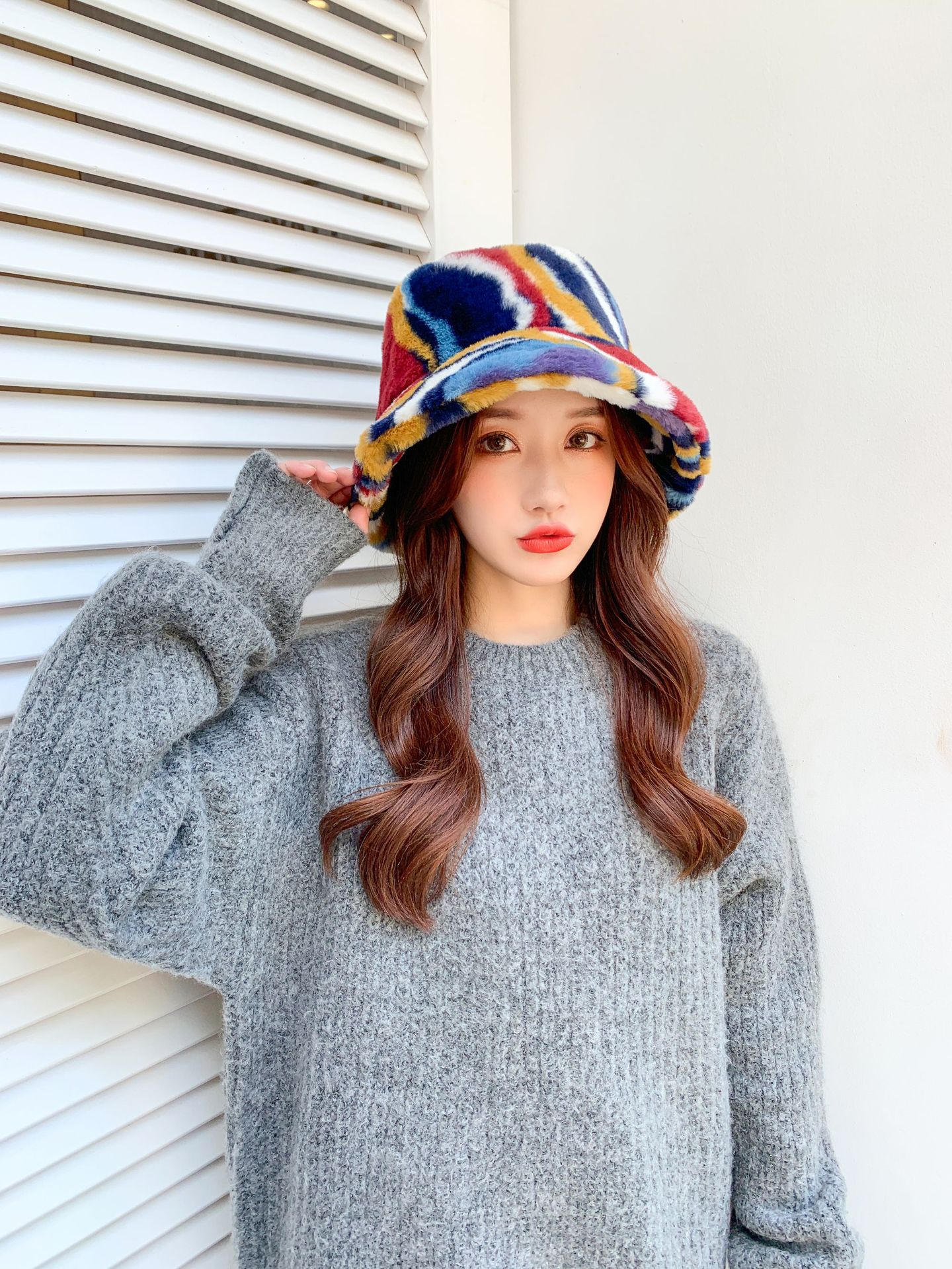 Unisex Streetwear Color Block Flat Eaves Bucket Hat display picture 4