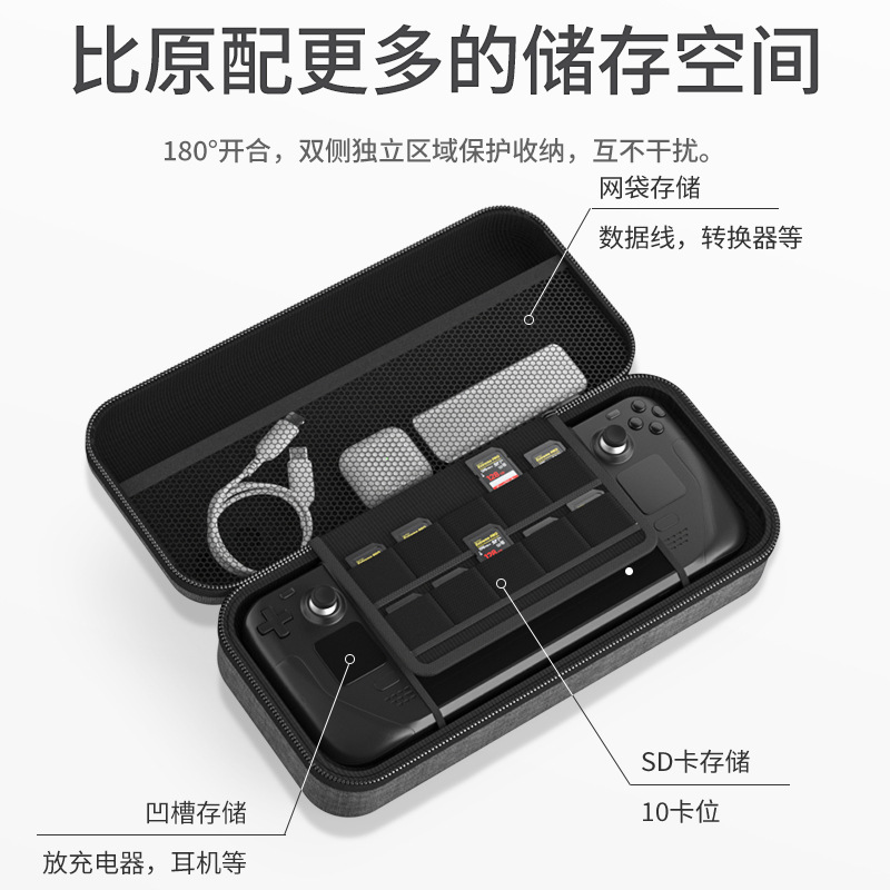 澳加狮 任天堂Steam Deck主机收纳包全套配件EVA 收纳盒