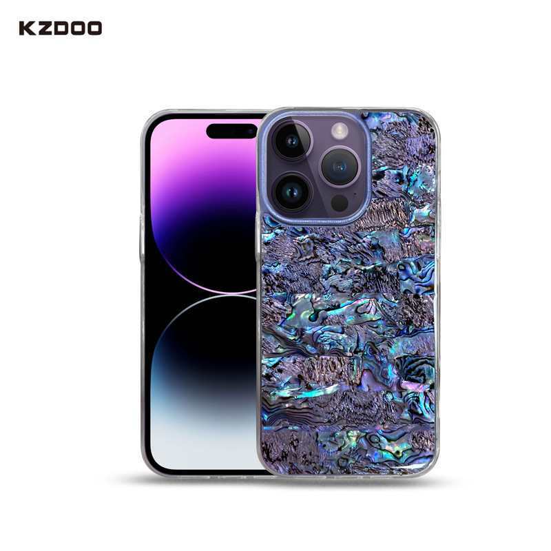 K-Doo Is Suitable for Iphone15 Mobile Phone Cases. Seashell Natural Shell Anti-Fall Case for Apple 14 Pro Max